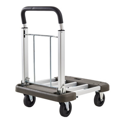 Aluminum Portable Platform Trolley with Extendable Base and Adjustable ...