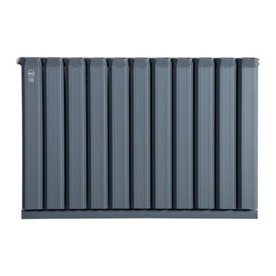 Aluminum Radiator Compatible with Heat pump. Energy Efficient. Model "Onyx" Grey. 800 .500mm