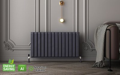 Aluminum Radiator -Heat pump Compatible- Low Temperature Heating- Model ...