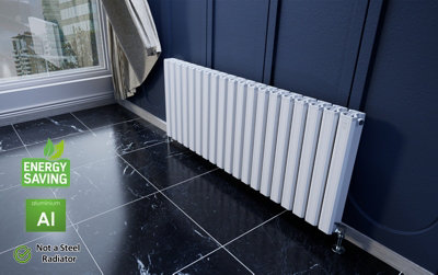 Aluminum Radiator -Heat pump Compatible- Low Temperature Heating- Model ...