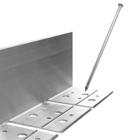 Alusthetic Aluminium 2m Garden Edging Strip - Flexible Border Edge for Gravel, Stone Paving and Grass - 150mm Height - Pack of 10