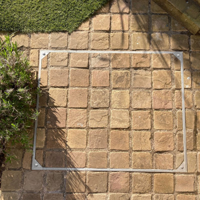 Alusthetic Double Sealed Aluminium Recessed Manhole Cover - Inspection Chamber Drain Cover & Frame - 600 x 600 x 48mm - 5