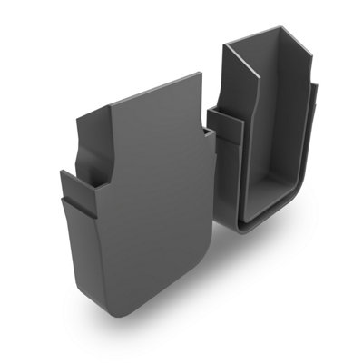 Alusthetic Threshold End Cap - Driveway Patio Garden Drainage System - Single