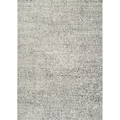 AMANDINE Scandi Modern High Pile Ivory/Black Area Rug 200 x 275 cm
