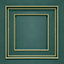 Amara Panel Wallpaper Green / Gold Belgravia 7395