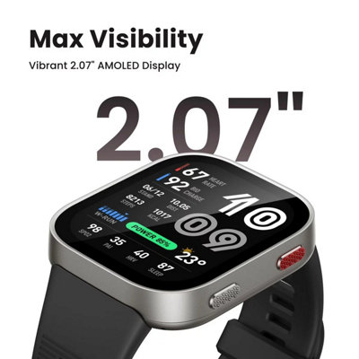 Amazfit Bip Max Smart Watch in Silver, HD Display, Health & Fitness ...