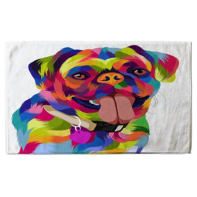 Amazing Illustration Pop Art Dog (Bath Towel) / Default Title