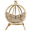 Amazonas Globo Hammock Single Seater Egg Hanging Chair Set - Sahara Sand