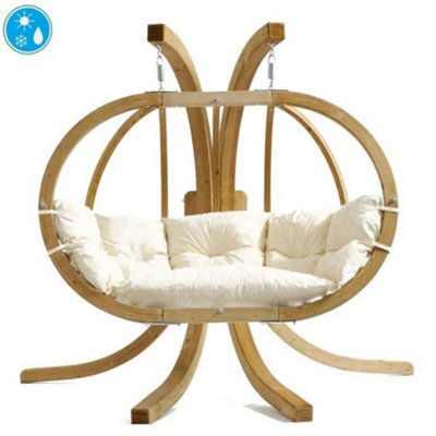 Amazonas Globo Royal Double Seater Hanging Chair Set in Natura