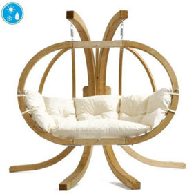 Amazonas Globo Royal Double Seater Hanging Chair Set in Natura