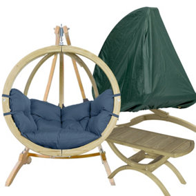 Amazonas Globo Single Seater Weatherproof Luxury Hanging Egg Chair Set Brisa