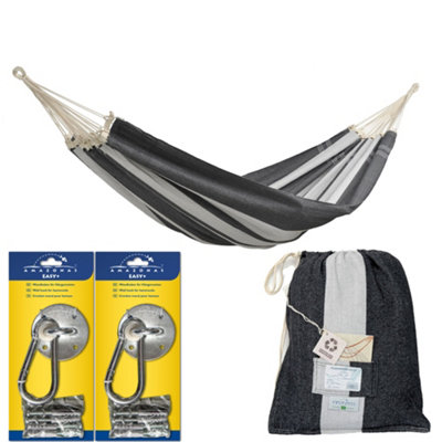 Amazonas Paradiso Family Hammock Post Perfect Hanging Set Silver