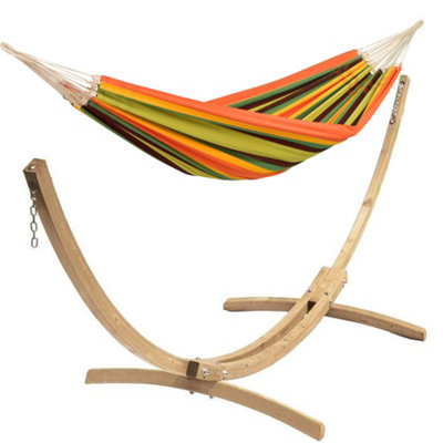 Amazonas Paradiso Family Hammock Wooden Set Esmeralda