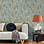 Amazonia Amherst Coral Blue Wallpaper Holden 91302