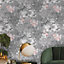Amazonia Sarasota Grey Pink Wallpaper Holden 91261