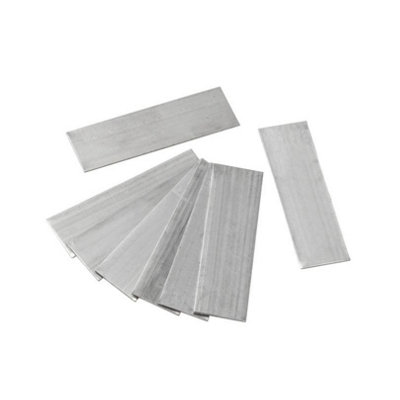 Ambador Aluminium Lap Strips (Pack of 50) Silver (One Size)