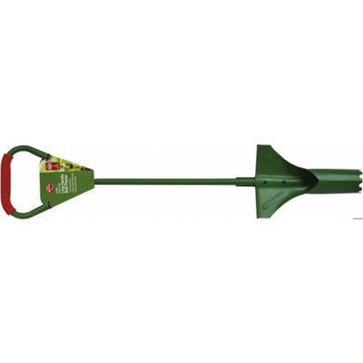 Ambador Carbon Steel Long Handle Bulb Planter Green (One Size)