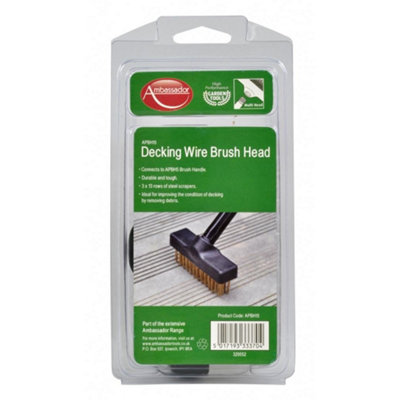 Ambador Decking Wire Brush Head Black (One Size)