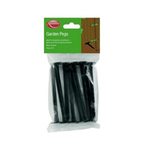Ambador Garden Pegs (Pack Of 10) Black (11 x 22 x 25cm pack)