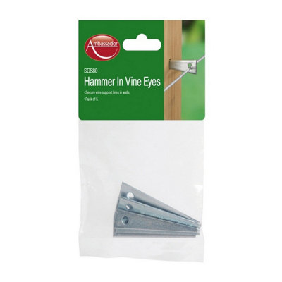 Ambador Hammer In Vine Eyes (Pack of 6) Silver (One Size)