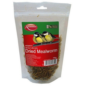 Ambador Mealworms Bird Food Mealworm (75g)