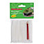 Ambador Plant Plastic Labels & Pencil (Pack Of 50) White (4in)