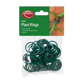 Ambador Plant Rings (Pack of 50) Green (One Size)