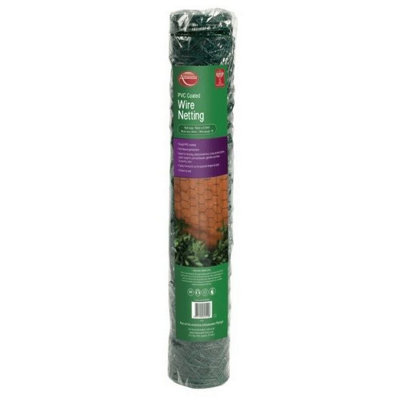 Ambador PVC Coated Wire Netting Green (1.3cm x 10m x 0.5m)