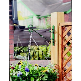 Ambador Steel Hanging Basket Bracket Green (25cm)