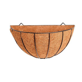 Ambador Traditional Wall Basket Black (16in)