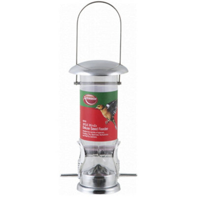 Ambador Wild Birds Deluxe Seed Feeder Silver (L)