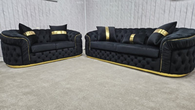 Ambassador 3+2 Seater In Plush Velvet