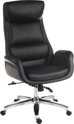 Ambassador Luxury Reclining Executive Chair in a leather look finish