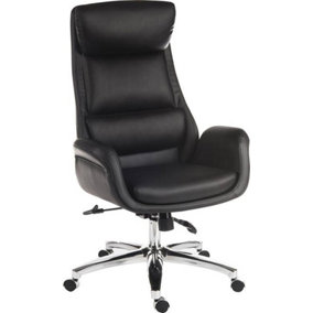 Ambassador Luxury Reclining Executive Chair in a leather look finish