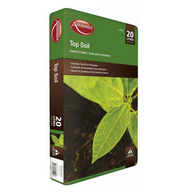 Ambassador Top Soil Lawn Dressing Potting Soil Compost Maker 20L Bag ...