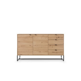 Amber Collection Sideboard 153cm in Oak