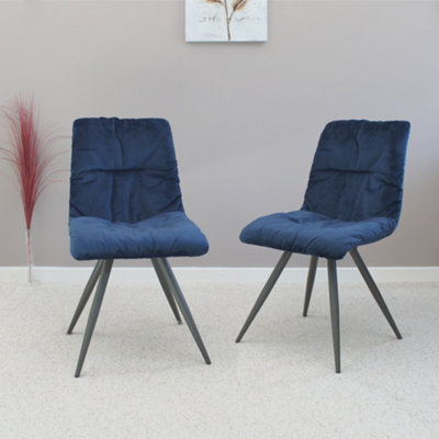 Amber Dining Chair Blue - Set of 2 Chairs