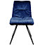 Amber Dining Chair Blue - Set of 2 Chairs