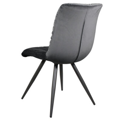 Amber Dining Chair Dark Grey - Set of 2 Chairs