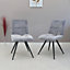 Amber Dining Chair Light Grey - Set of 2 Chairs