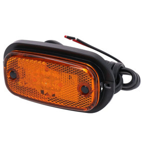 Amber / Orange LED Side Marker Light / Lamp Trailer Caravan Van 12V or 24V TR118