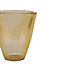 Amber Ribbed Vase H24.5Cm W21.5Cm