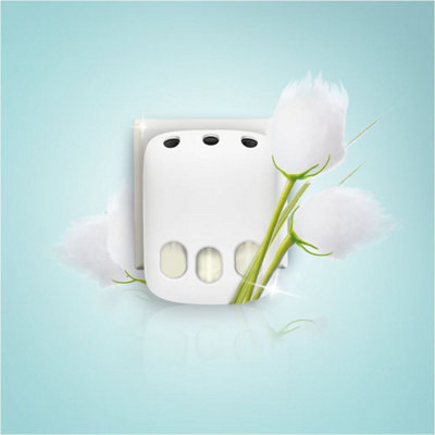 Ambi Pur Febreze 3Volution Air Freshener Plug-In Refill, Cotton Fresh, 20ml (Pack of 3)