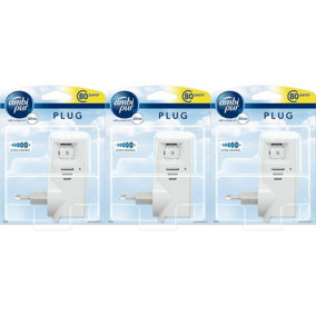 Ambi Pur Home Air Freshener Plug-In Scent Diffuser (Pack of 3)