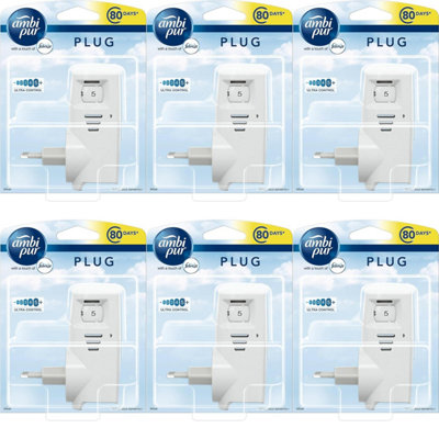 Ambi Pur Home Air Freshener Plug-In Scent Diffuser (Pack of 6)
