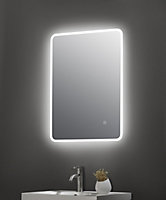 Ambient 700mm x 500mm Chrome Touch Sensor Mirror