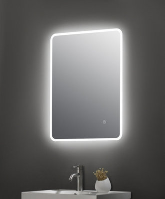 Ambient 700mm x 500mm Chrome Touch Sensor Mirror