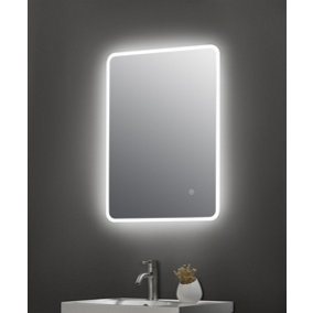 Ambient 700mm x 500mm Chrome Touch Sensor Mirror