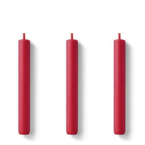 Ambiente Dinner Candle Red Set of 3