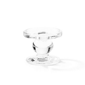 Ambiente Glass Standing Candle Holder Small